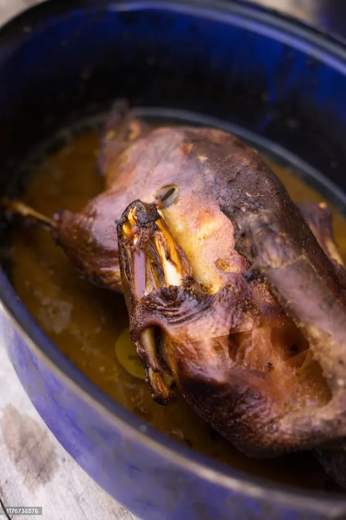 Volaille rôtie en cocotte, cuisson lente